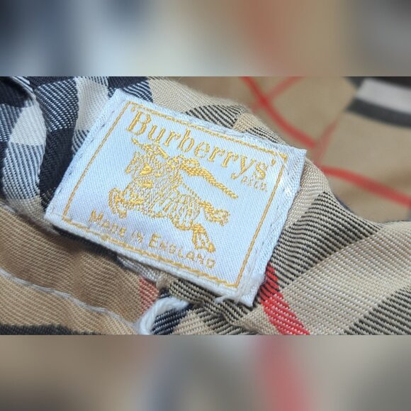 Vintage Burberry Women\'s Hat Nova Check Bucket Hat 60s 50s Size Medium 7\